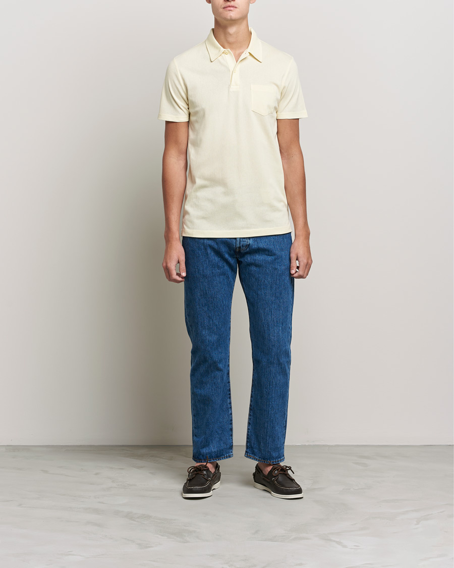 Men | Polo Shirts | Sunspel | Riviera Polo Shirt Lemon