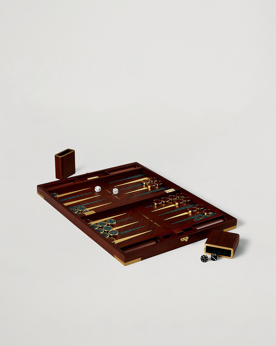 Men | Ralph Lauren Home Parkwood Wooden Backgammon Set Mahogony/Brass | Ralph Lauren Home | Parkwood Wooden Backgammon Set Mahogony/Brass