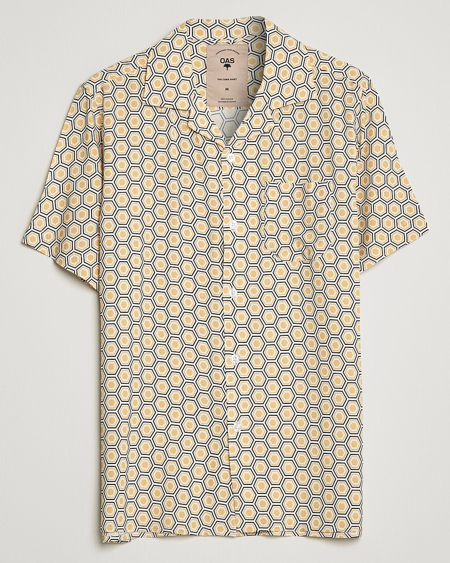 Men | Shirts | OAS | Viscose Resort Short Sleeve Shirt Geometric