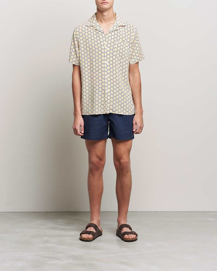 Men | Shirts | OAS | Viscose Resort Short Sleeve Shirt Geometric