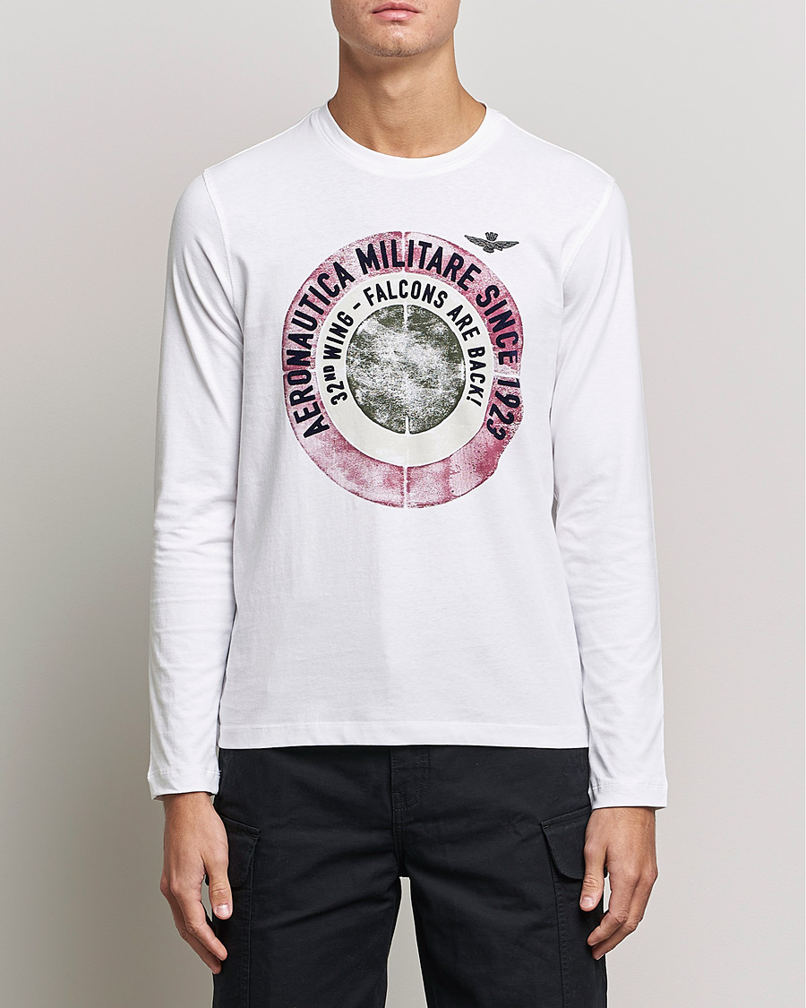 Men | T-Shirts | Aeronautica Militare | Long Sleeve Tee Off White