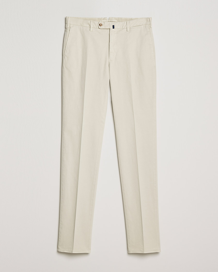 Men | Trousers | Incotex | Regular Fit Cotton Stretch Chinos Light Beige