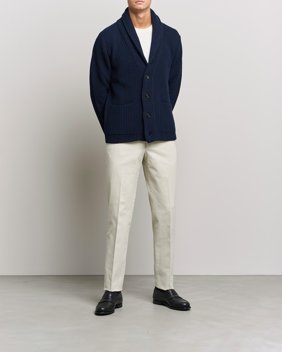 Men | Trousers | Incotex | Regular Fit Cotton Stretch Chinos Light Beige