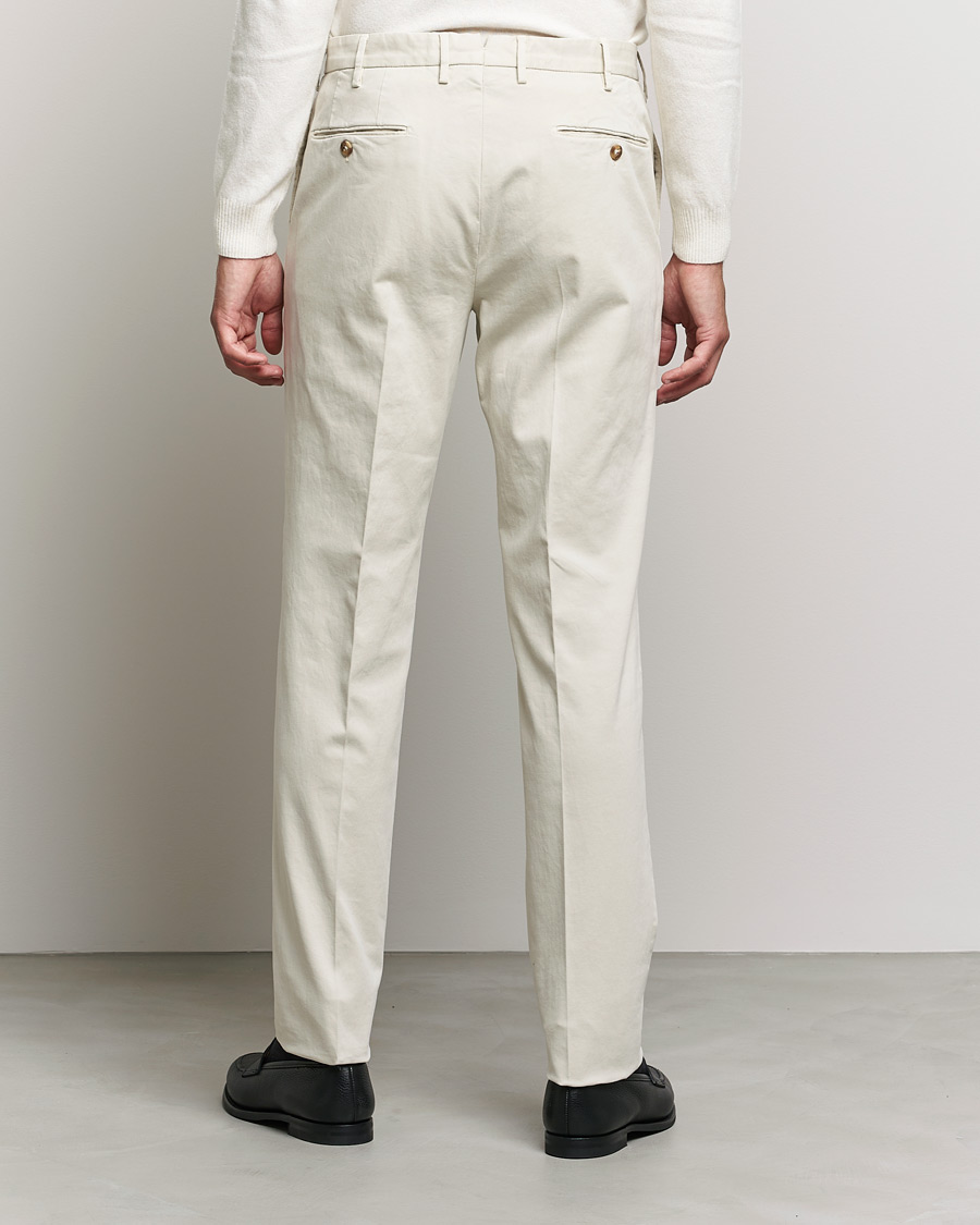 Men | Trousers | Incotex | Regular Fit Cotton Stretch Chinos Light Beige