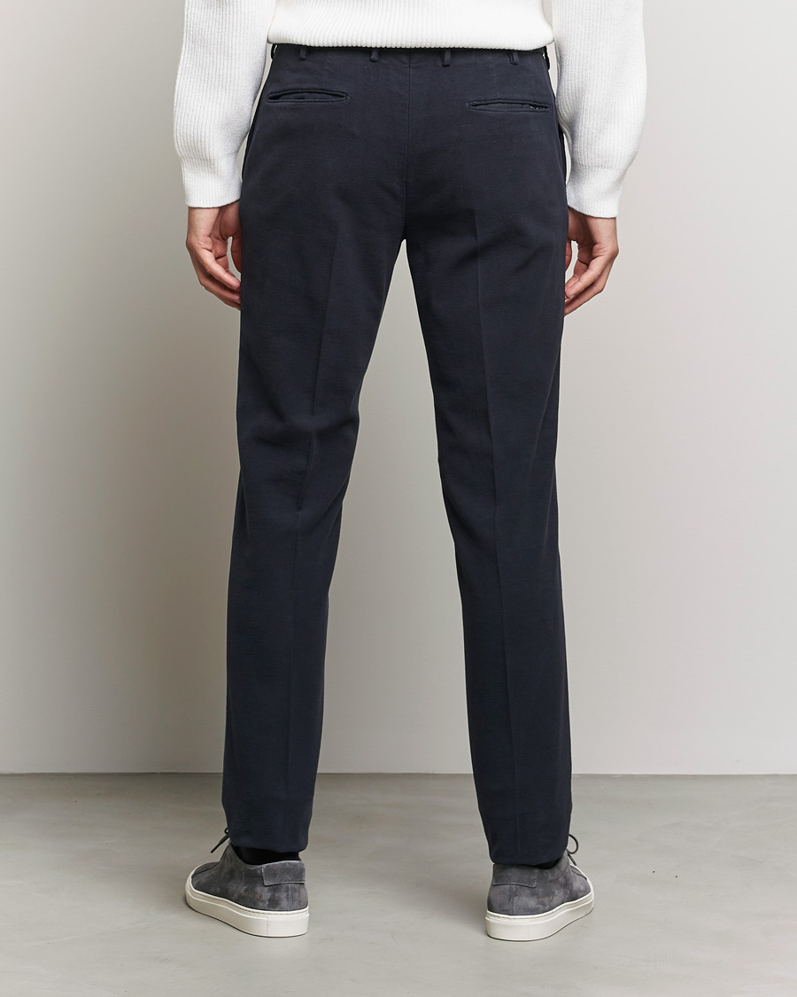 Men | Trousers | Incotex | Slim Fit Luxury Moleskine Trousers Navy