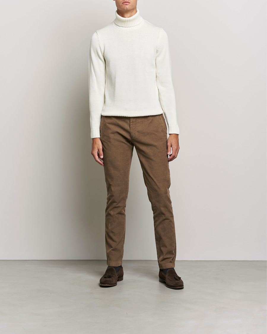 Men | Sweaters & Knitwear | Zanone | Virgin Merino Wool Rollneck Latte