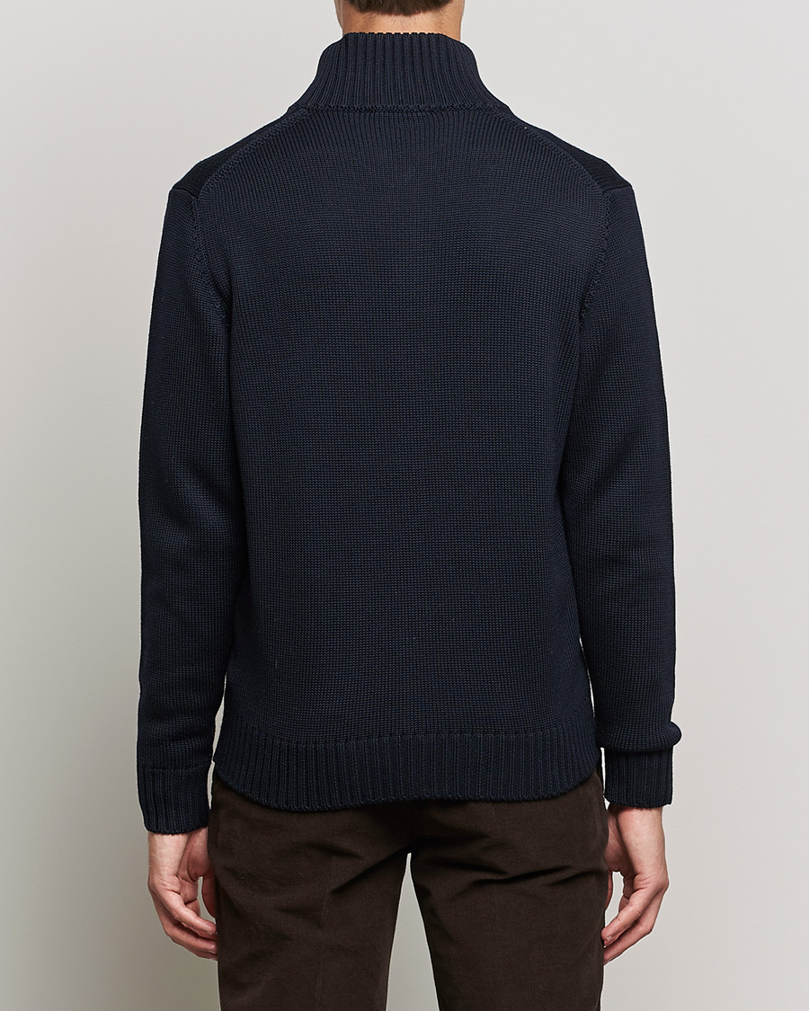 Men | Sweaters & Knitwear | Zanone | Virgin Merino Wool Chioto Cardigan Navy