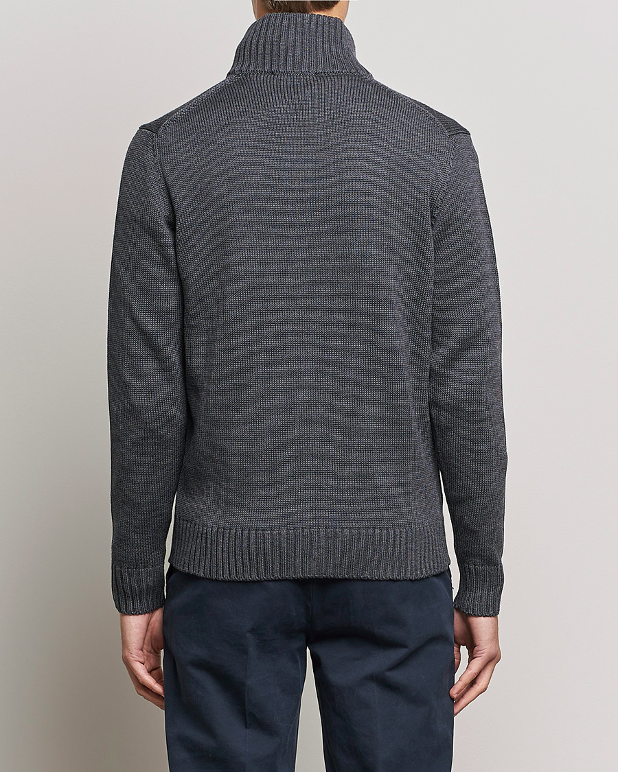 Men | Sweaters & Knitwear | Zanone | Virgin Merino Wool Chioto Cardigan Grey Melange
