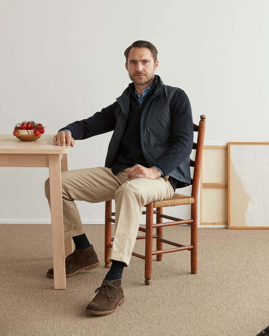 Zanone Virgin Merino Wool Zip Cardigan Navy at CareOfCarl.com