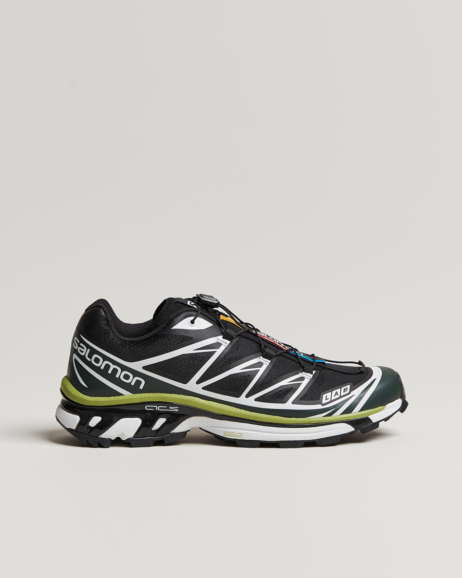 Men | Salomon XT-6 Running Sneakers Black/Green | Salomon | XT-6 Running Sneakers Black/Green