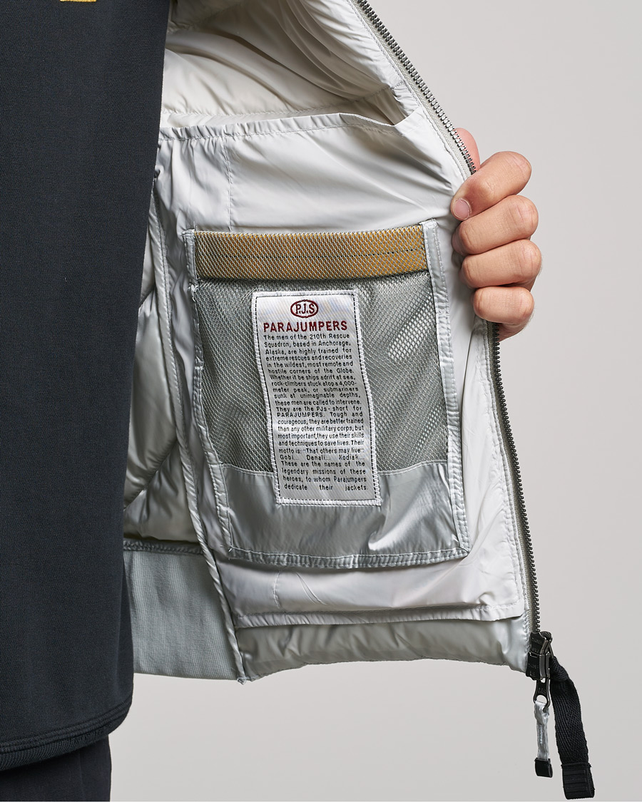 Men | Coats & Jackets | Parajumpers | Pharrell Sheen High Gloss Jacket Mist White