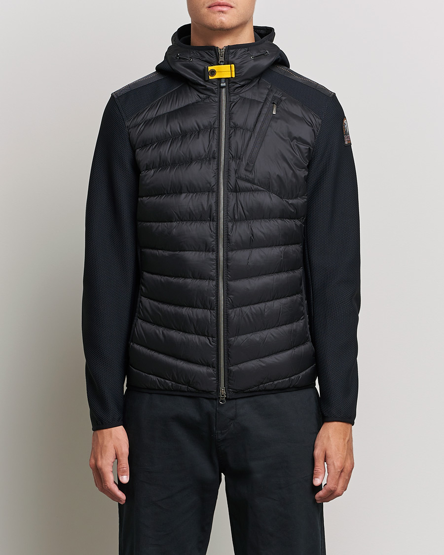 Men | Parajumpers Coats & Jackets | Parajumpers | Nolan Hybrid Hooded Jacket Black