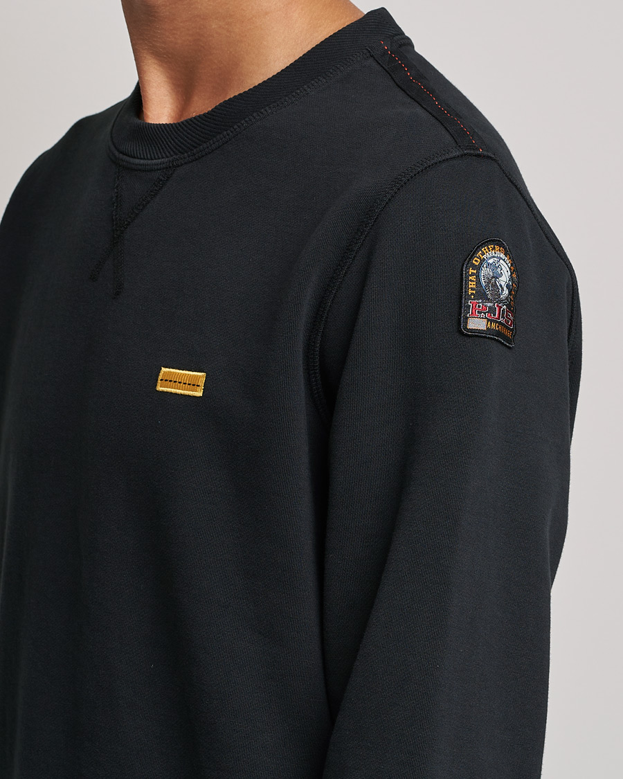 Men | Sweaters & Knitwear | Parajumpers | Basic Cotton Fleece Sweatshirt Black