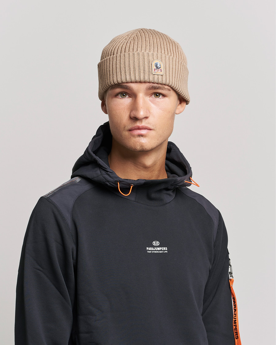 Men | Parajumpers Ribbed Hat Cappuccino | Parajumpers | Ribbed Hat Cappuccino