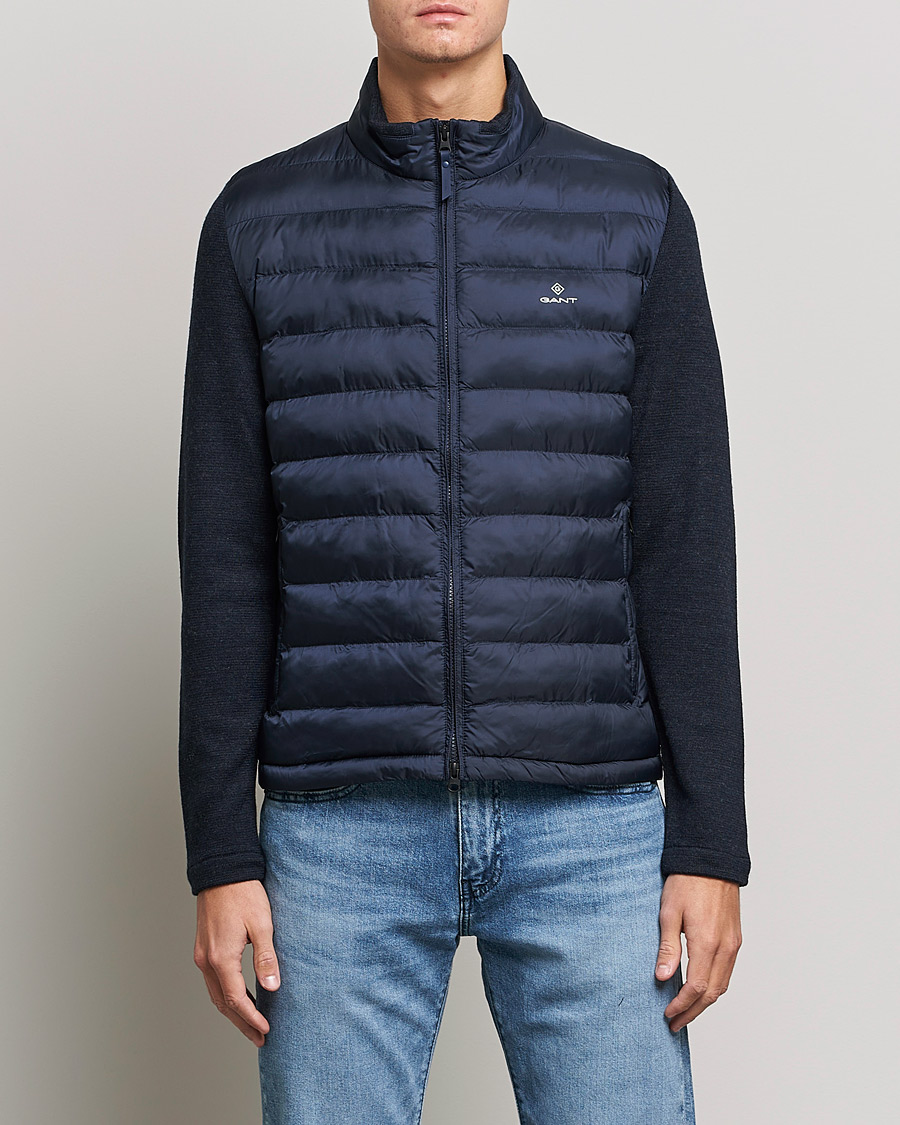 Men | Coats & Jackets | GANT | Midex Media Light Padded Jacket Evening Blue