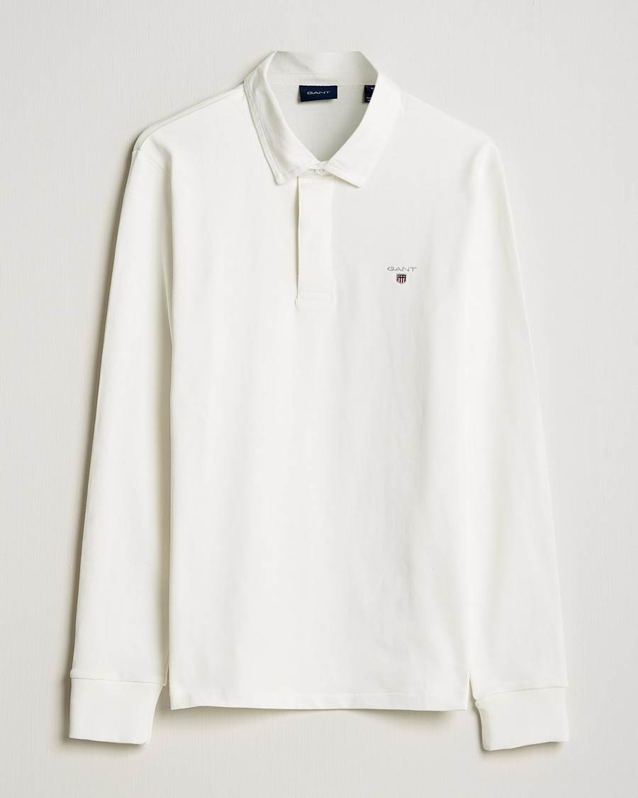 Men | Sweaters & Knitwear | GANT | Original Solid Heavy Rugger Eggshell