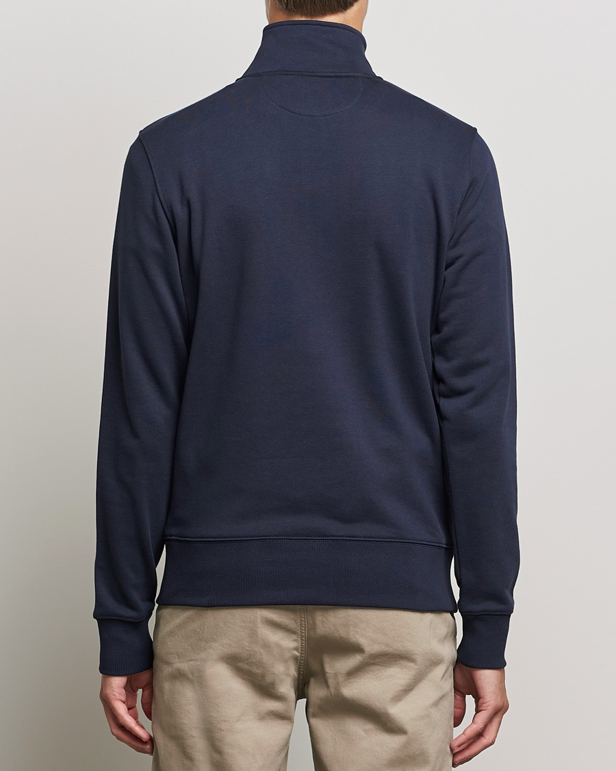 Men | Sweaters & Knitwear | GANT | Original Half Zip Sweater Evening Blue
