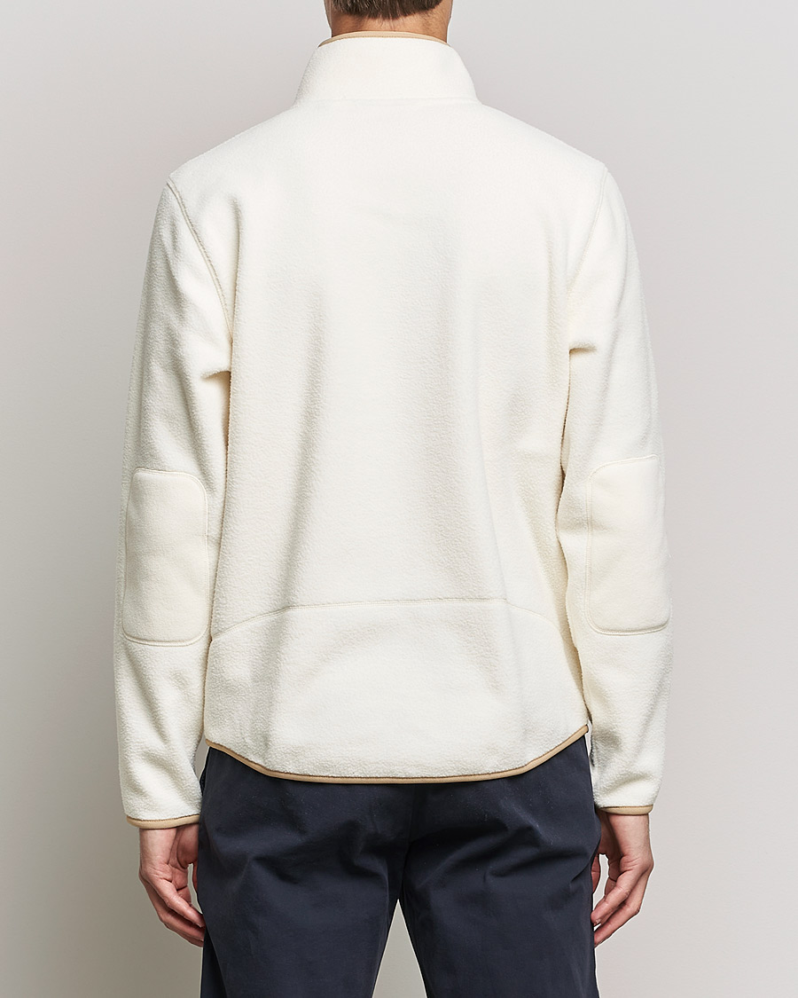 Men | Sweaters & Knitwear | GANT | Sherpa Fleece Full Zip Cream