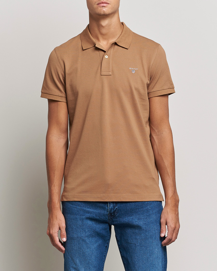 Men | Polo Shirts | GANT | The Original Polo Roasted Walnut