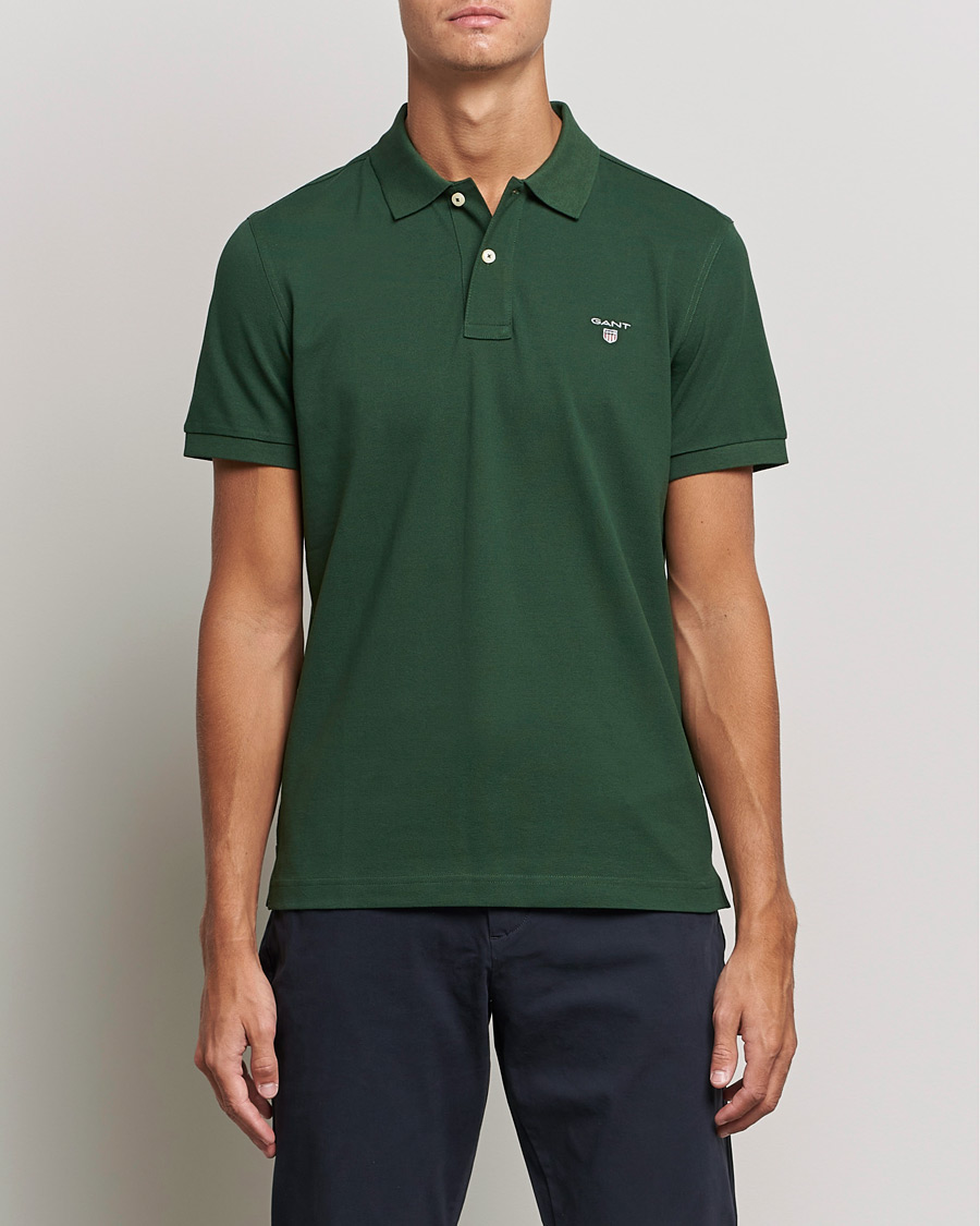 Men | Polo Shirts | GANT | The Original Polo Storm Green