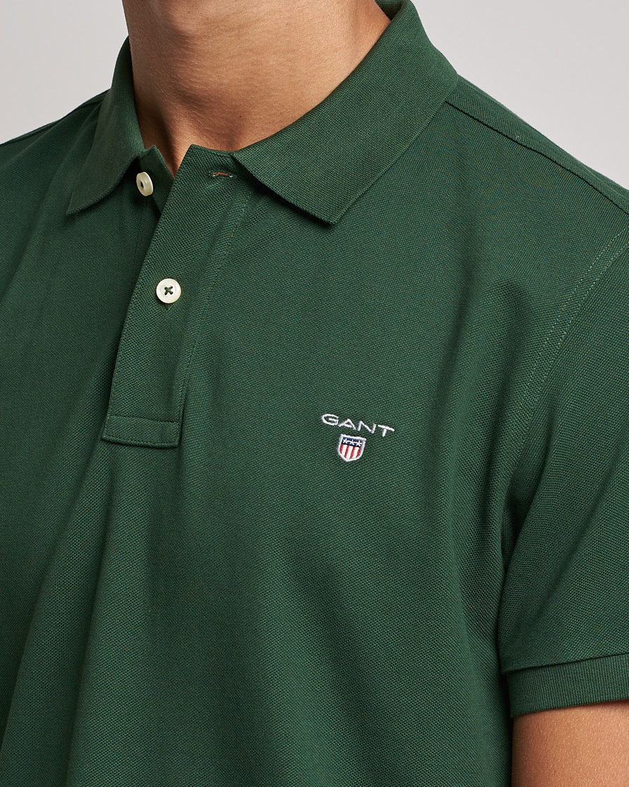 Men | Polo Shirts | GANT | The Original Polo Storm Green