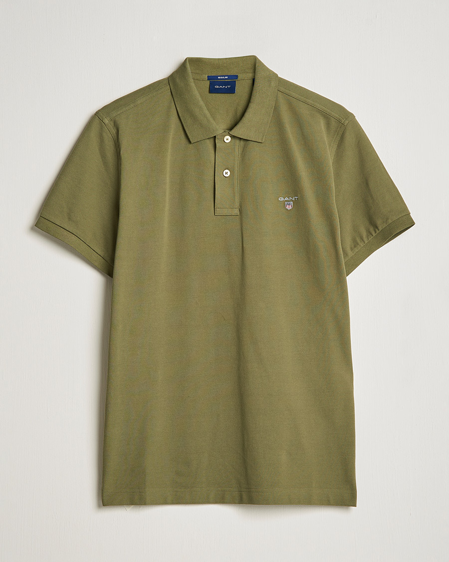 Men | Polo Shirts | GANT | The Original Polo Hunter Green
