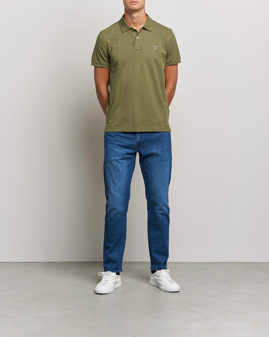 Men | Polo Shirts | GANT | The Original Polo Hunter Green