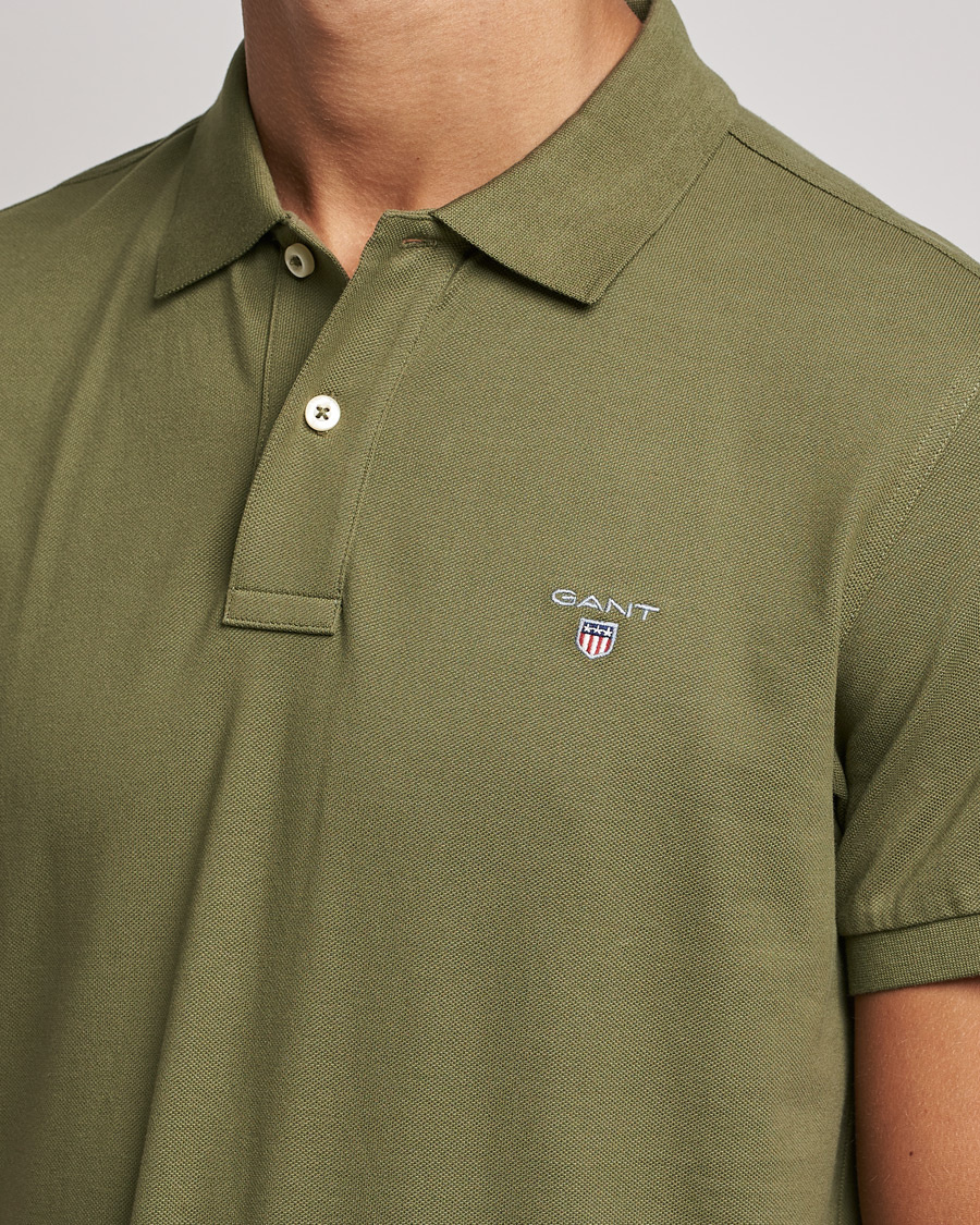 Men | Polo Shirts | GANT | The Original Polo Hunter Green
