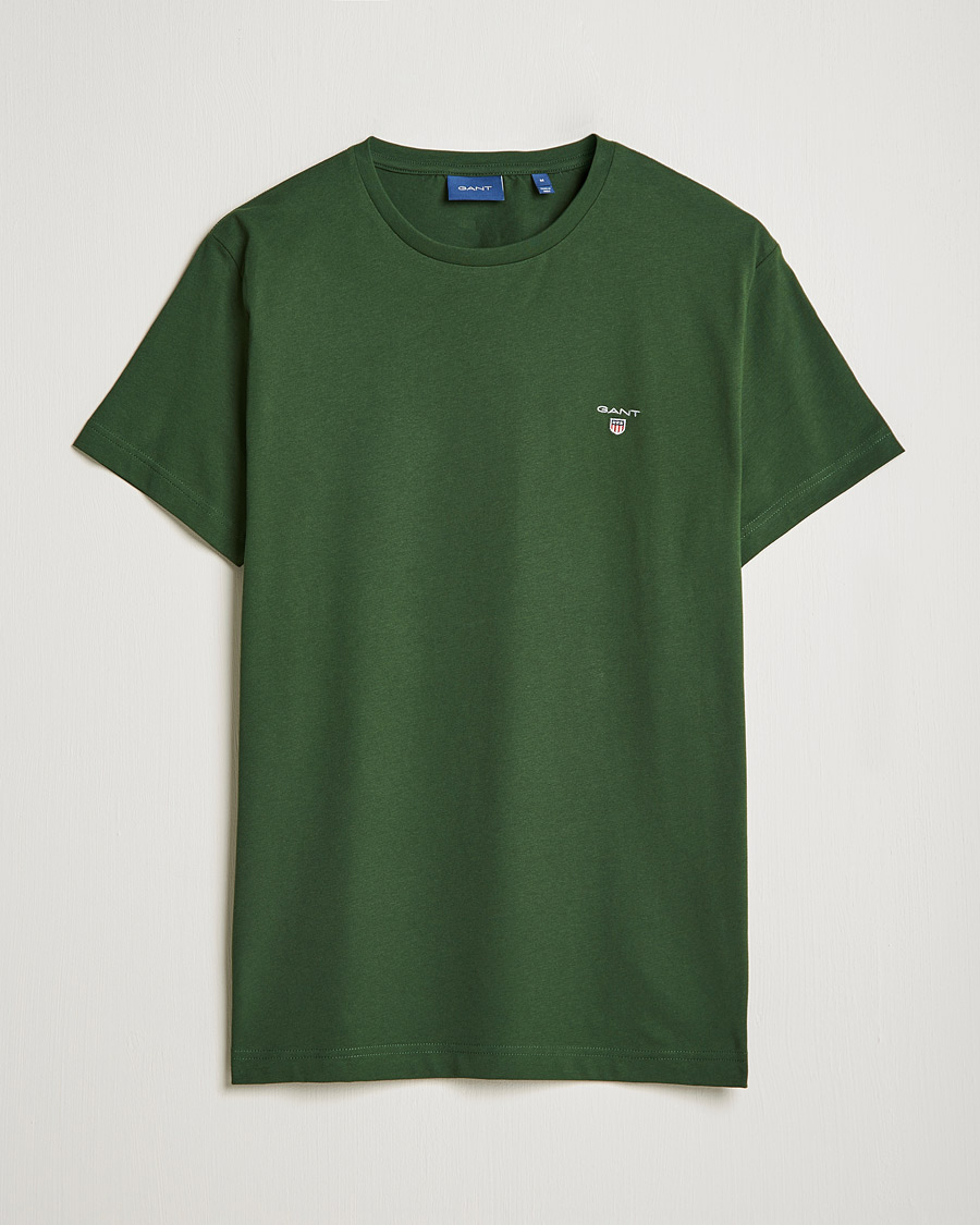 Men | T-Shirts | GANT | The Original T-shirt Storm Green