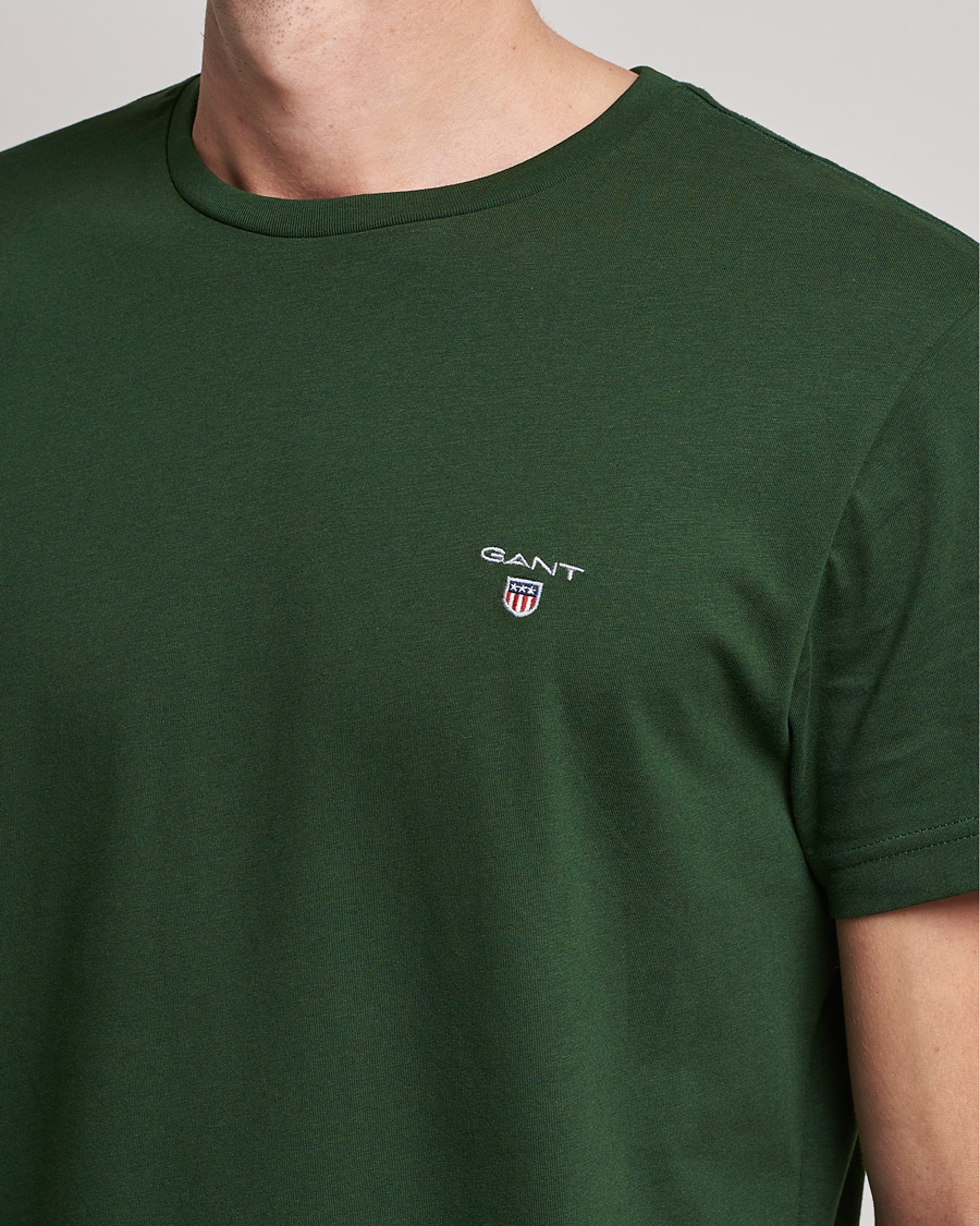 Men | T-Shirts | GANT | The Original T-shirt Storm Green