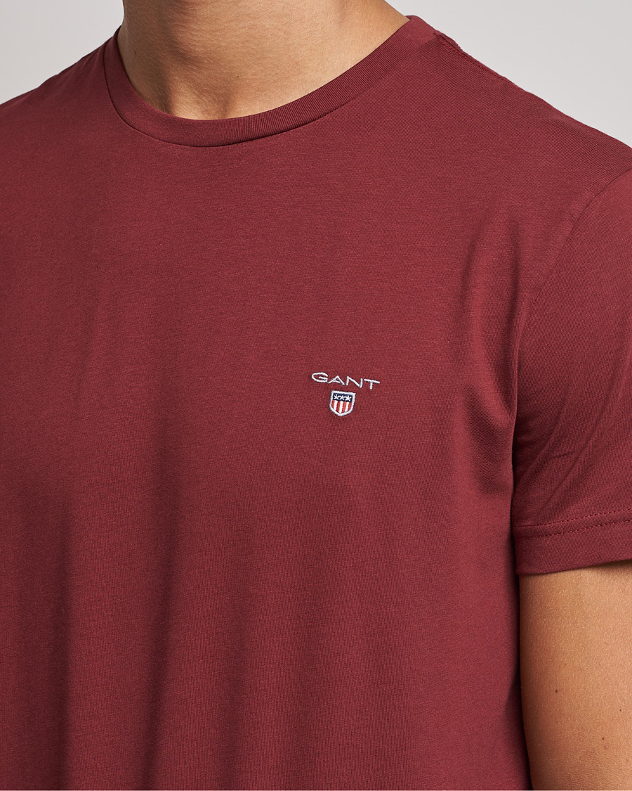 Men | T-Shirts | GANT | The Original T-shirt Plumped Red