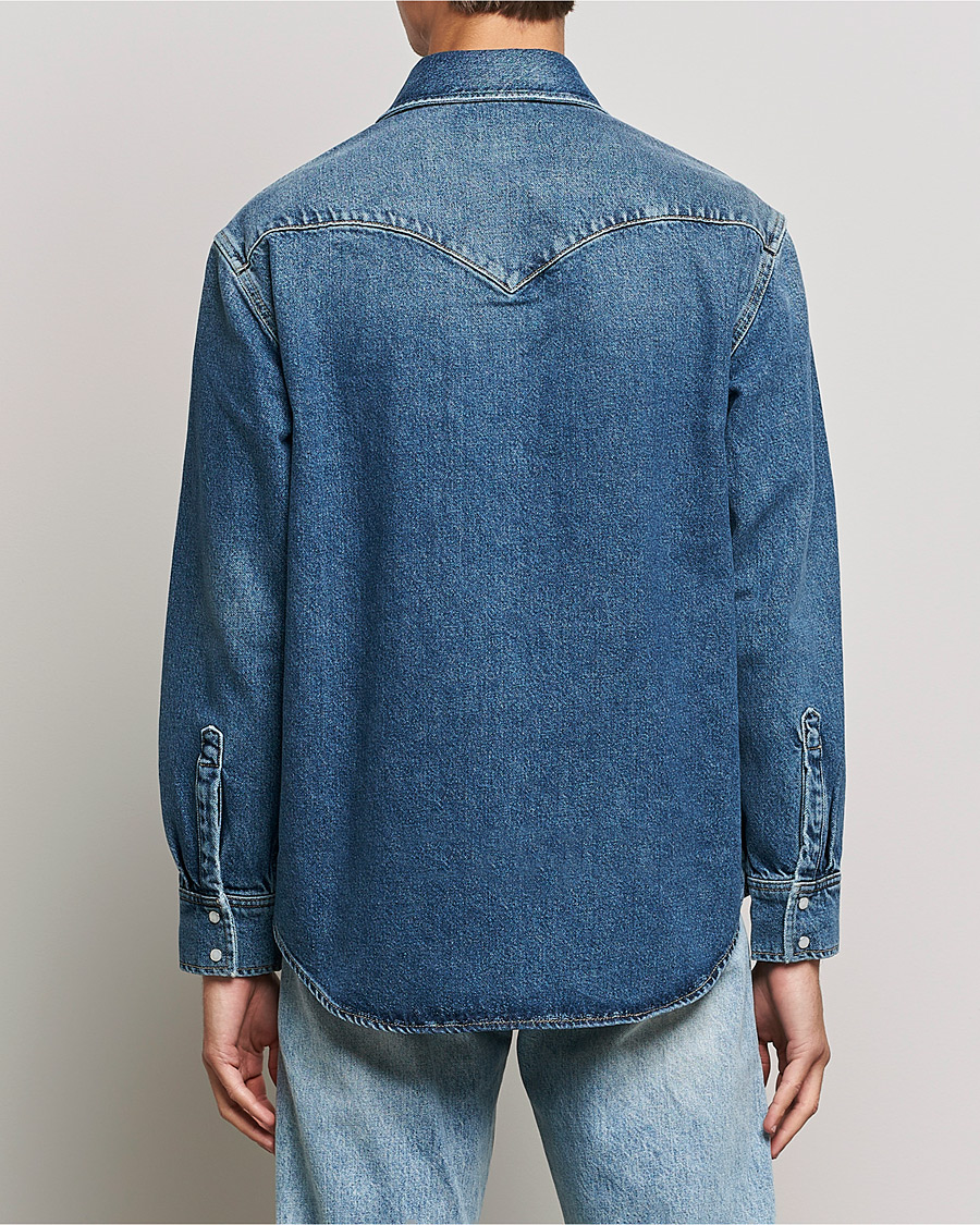 Men | Shirts | GANT | Western Denim Shirt Vintageg Blue