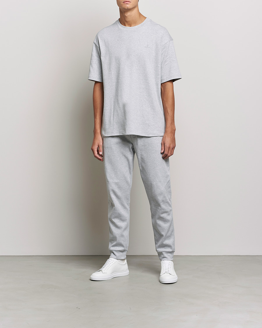 Men | Pyjamas & Robes | GANT | Premium Loungewear Set Light Grey Melange