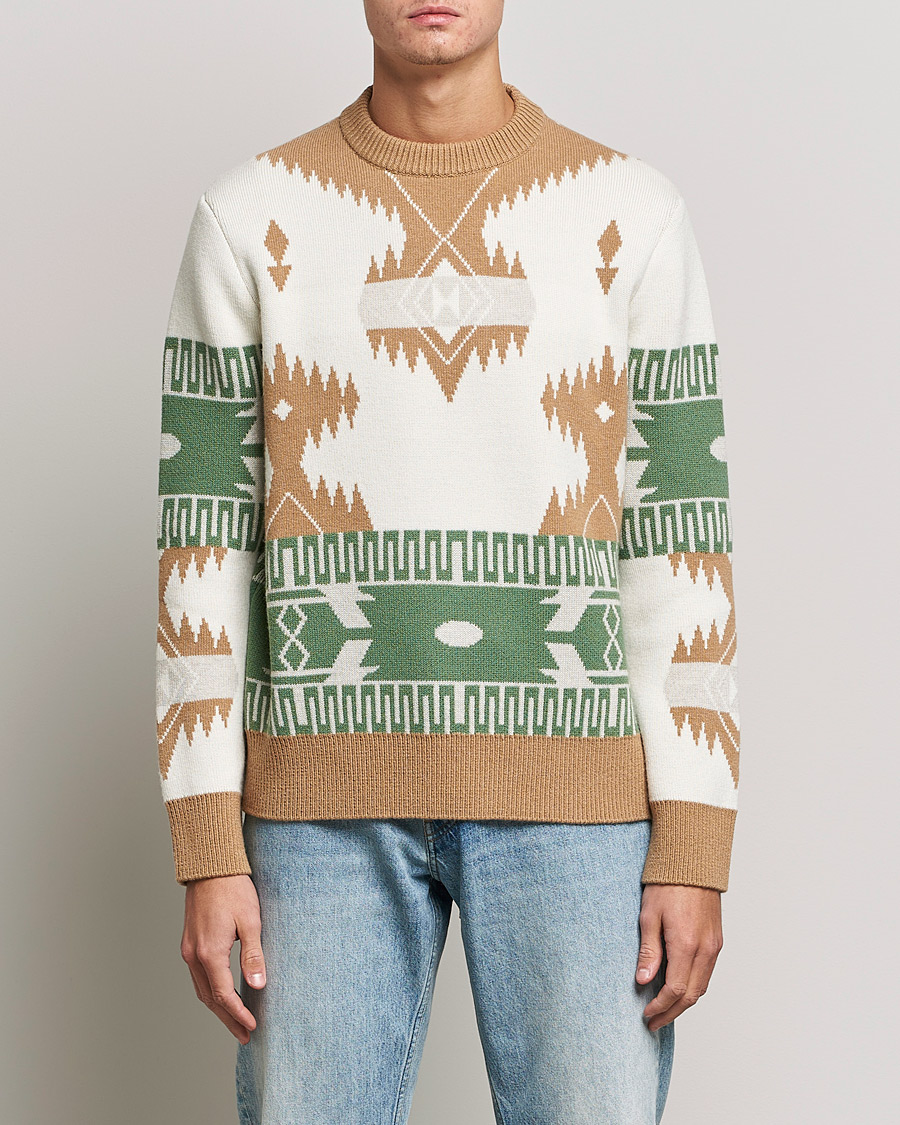 Men | Knitted Jumpers | Alanui | Icon Jacquard Sweater Off White