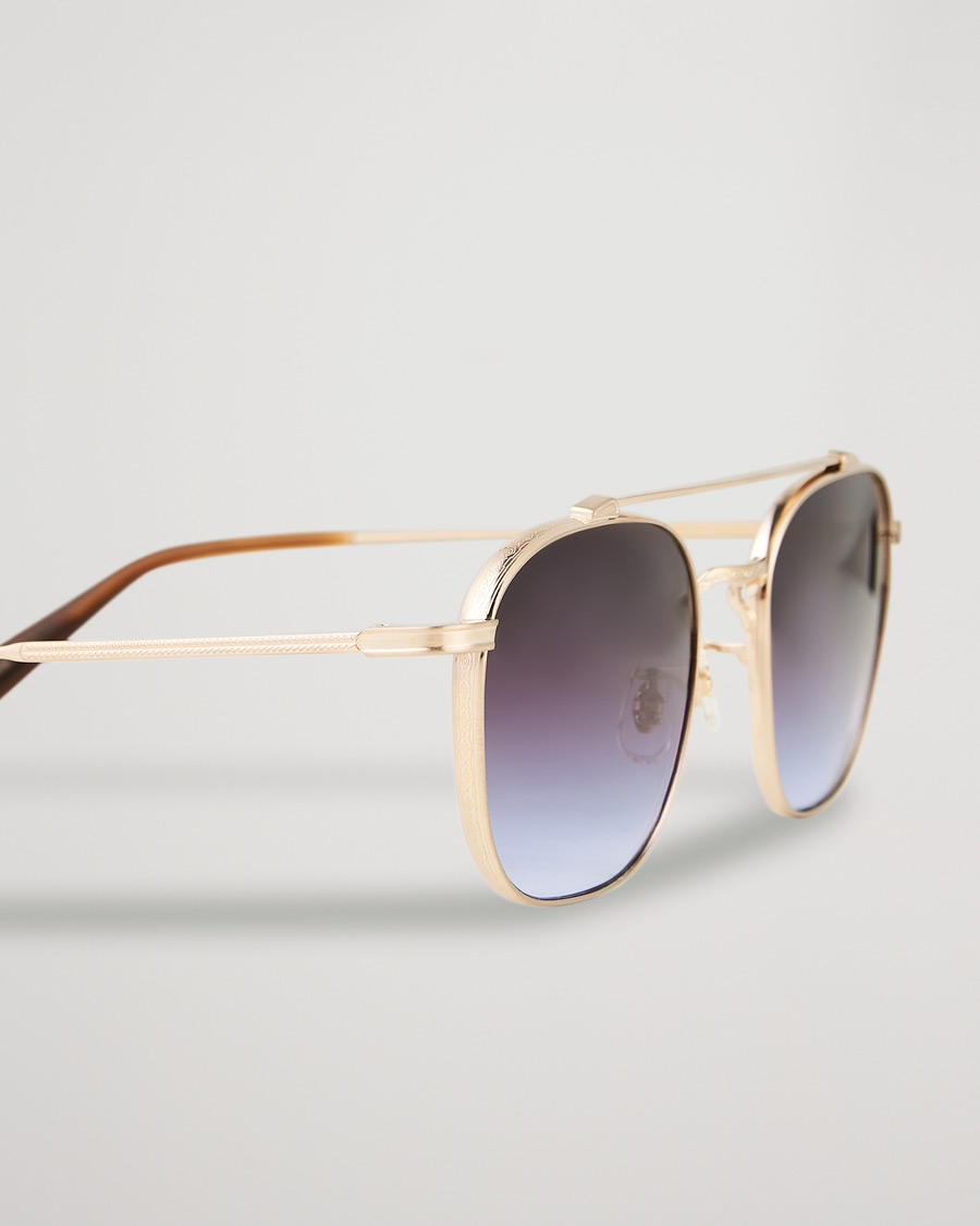 Men | Oliver Peoples Mandeville Sunglasses Brushed Gold/Gradient Lens | Oliver Peoples | Mandeville Sunglasses Brushed Gold/Gradient Lens