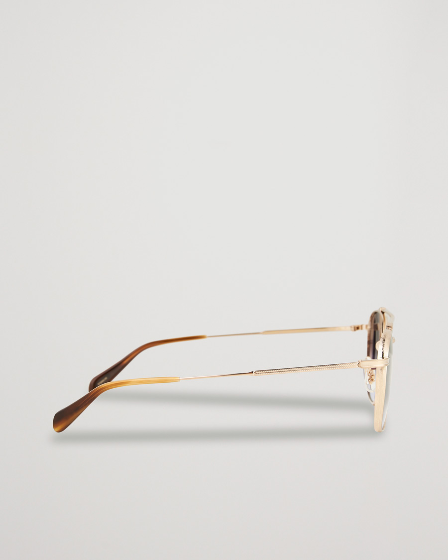 Men | Oliver Peoples Mandeville Sunglasses Brushed Gold/Gradient Lens | Oliver Peoples | Mandeville Sunglasses Brushed Gold/Gradient Lens