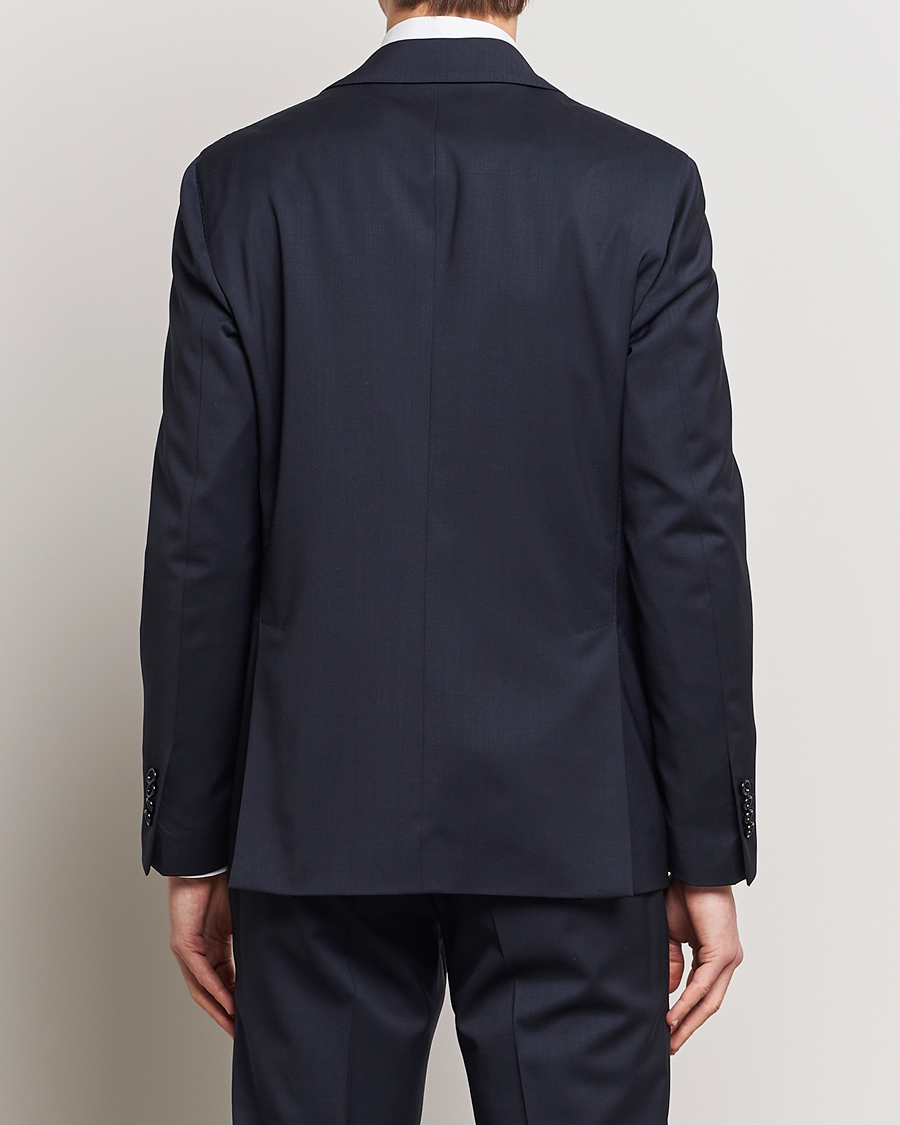 Lardini Two Button Wool Blazer Navy at CareOfCarl.com