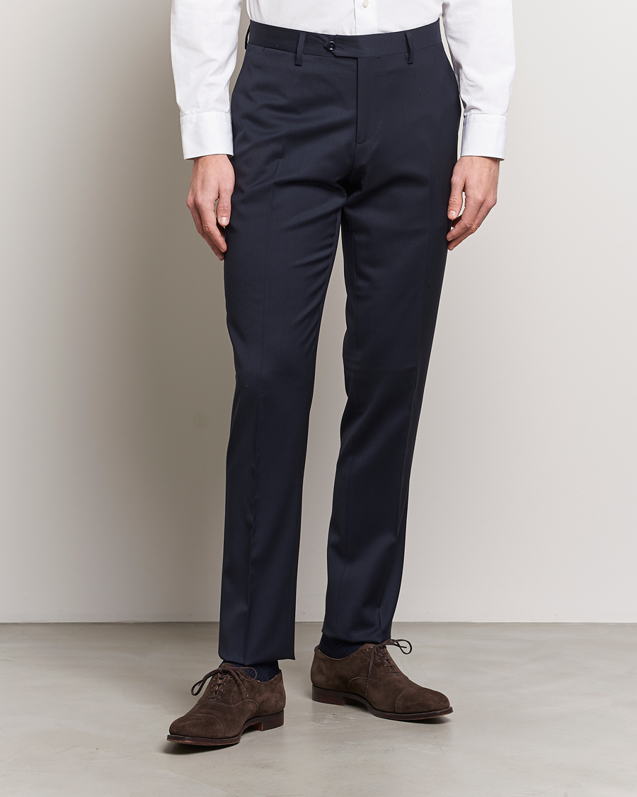 Men | Suit Trousers | Lardini | Wool Trousers Navy