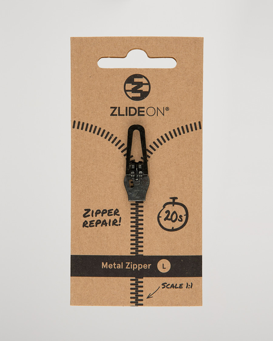 Men | Garment Care | ZlideOn | Normal Metal Zipper Black L
