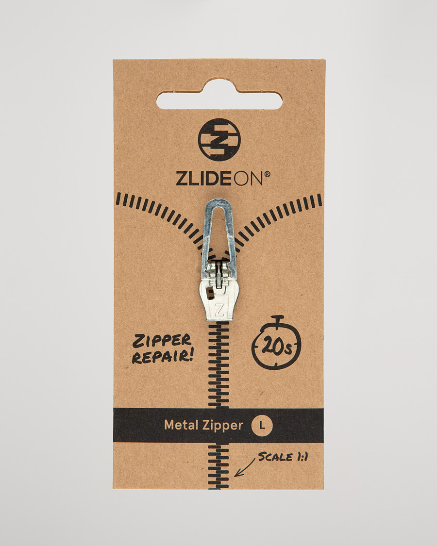 Men | Garment Care | ZlideOn | Normal Metal Zipper Silver L