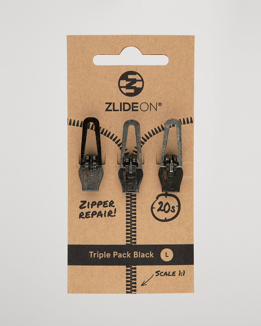 Men |  | ZlideOn | 3-Pack Zippers Black L