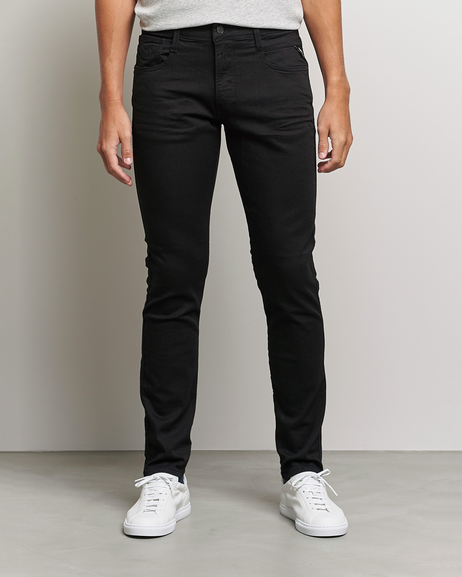 Men |  | Replay | Anbass Powerstretch Jeans Black