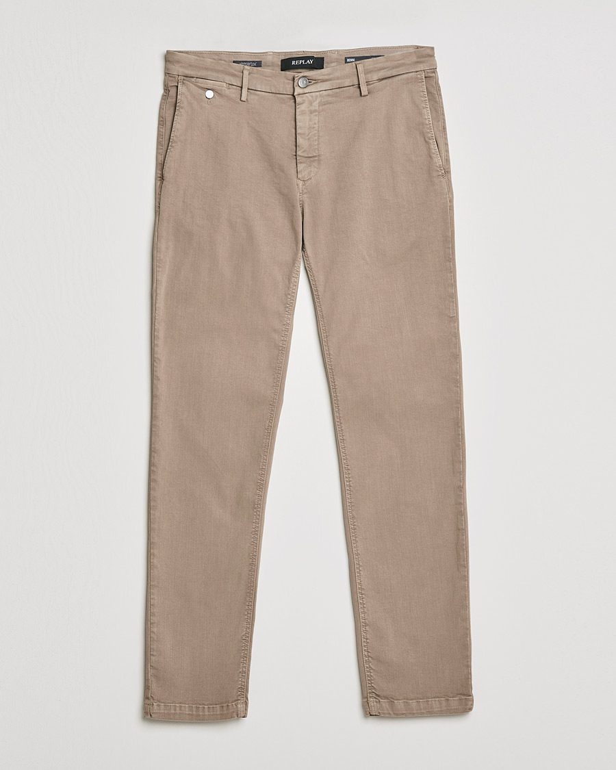 Replay Benni Hyperflex X-Lite Chinos Sand at CareOfCarl.com