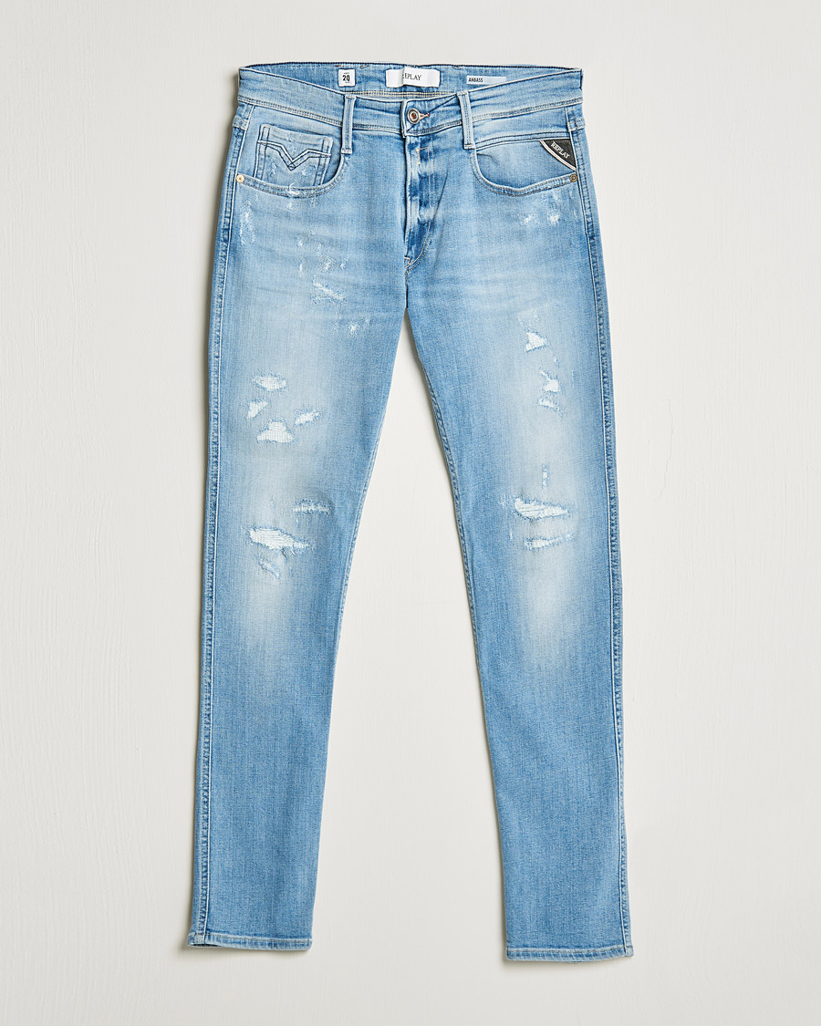 Men | Jeans | Replay | Anbass 20 Years Wash Jeans Light Blue