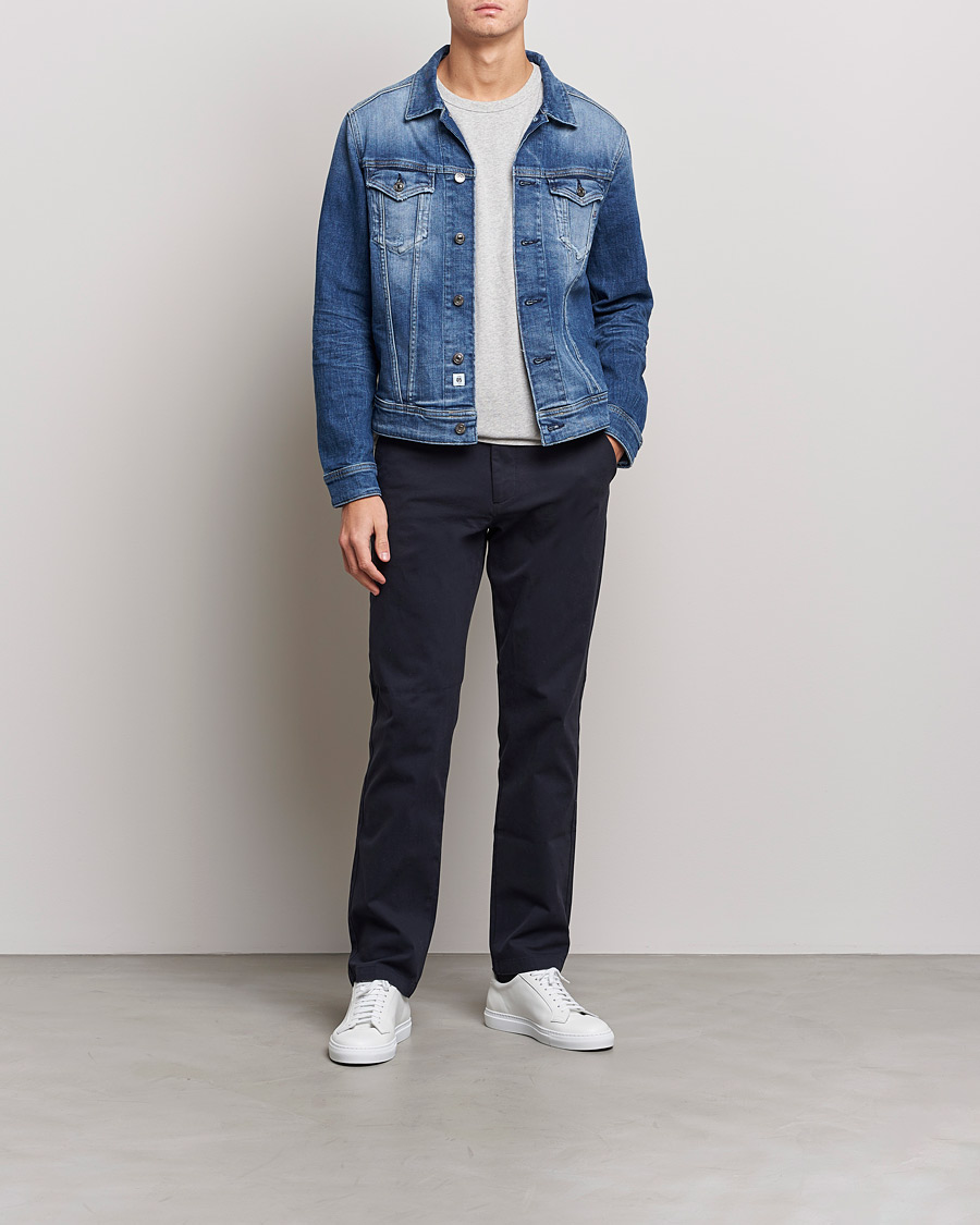 Men | Coats & Jackets | Replay | 5 Years Aged Denim Jacket Light Blue