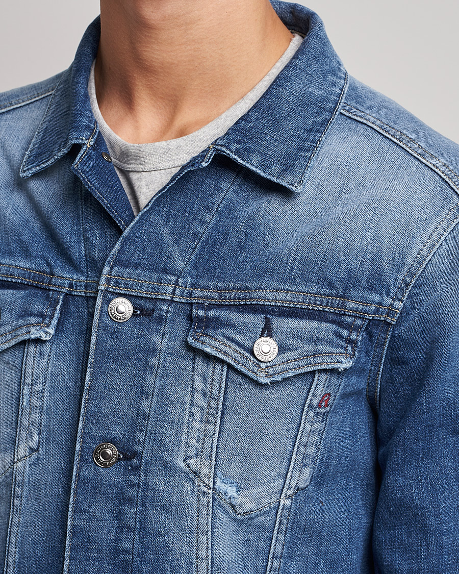 Men | Coats & Jackets | Replay | 5 Years Aged Denim Jacket Light Blue