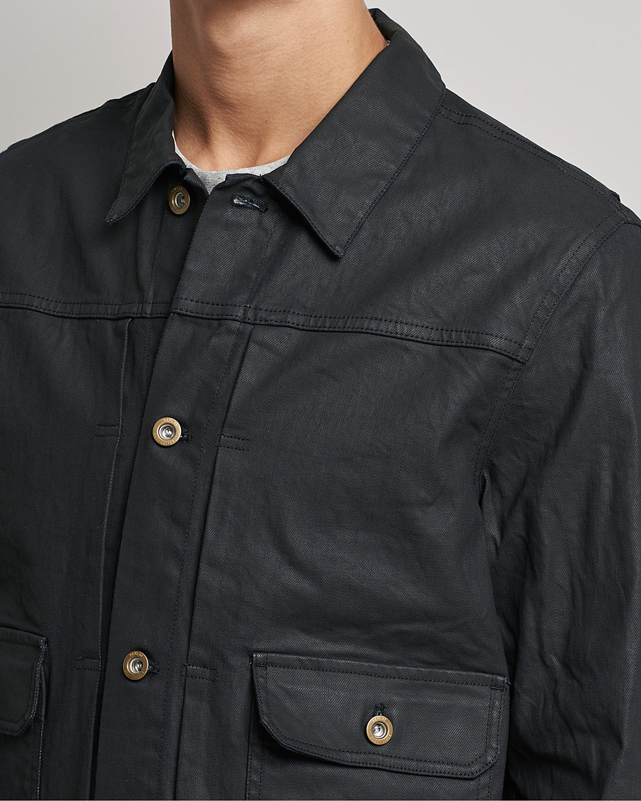 Men | Coats & Jackets | Replay | Sartoriale Coated Denim Jacket Black