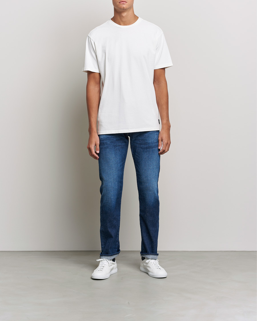 Men | T-Shirts | Replay | Sartoriale Heavy Crew Neck T-Shirt Chalk White