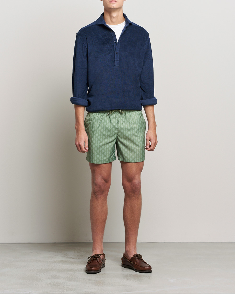 Men | Shirts | The Resort Co | Terry Popover Shirt Navy