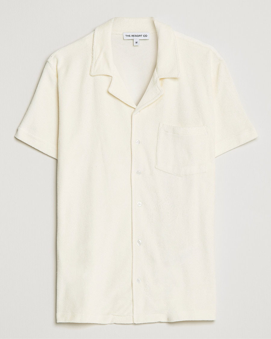 Men |  | The Resort Co | Short Sleeve Terry Resort Shirt White